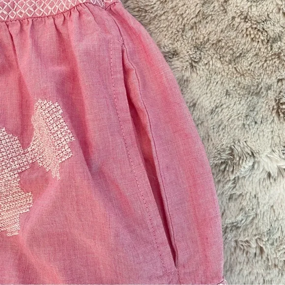 Rose and Rose Snaresbrook Pink Embroidered Floral Tunic Tassels Dress Size S - Picture 15 of 16